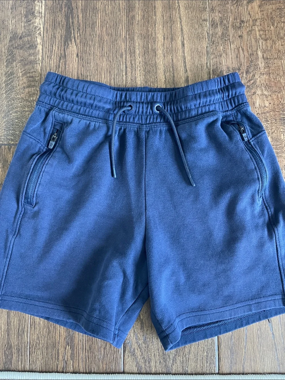Boys Navy Casual Drawstring Shorts